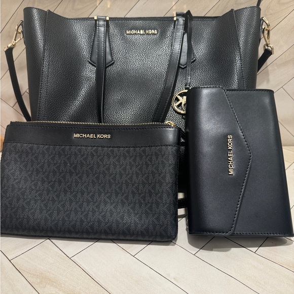 Michael Kors Lady Large Leather or PVC 3-in-1 Tote Crossbody Handbag Bag Purse - Picture 16 of 16